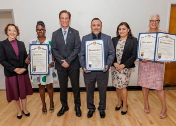 Two men and a woman receive LADA’s Courage Awards