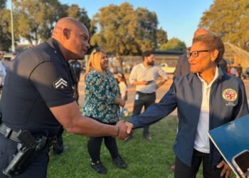Bass marks National Night Out amid sharp decline in violent crime