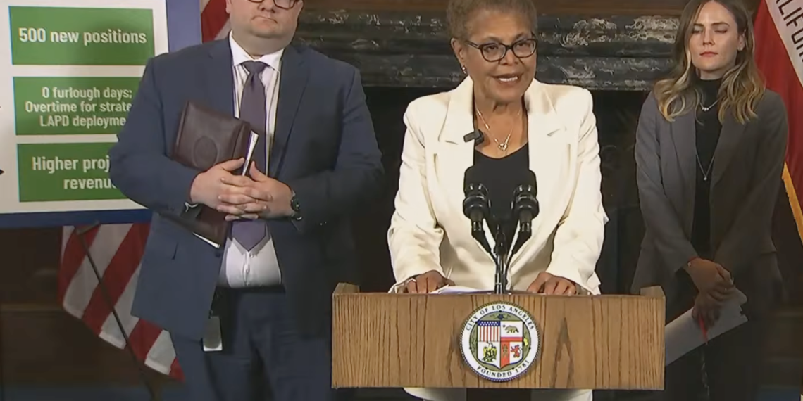 Bass floats $14.85 billion city budget, targets homelessness and police hiring