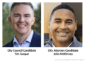 Gaspar, McKinney pitch a turn to the center in council, city attorney races