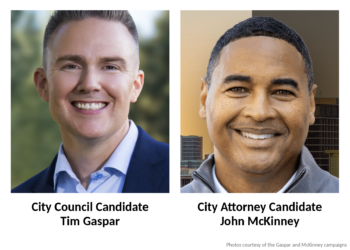 Gaspar, McKinney pitch a turn to the center in council, city attorney races